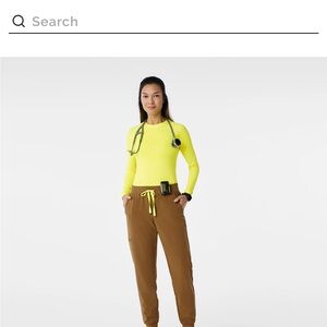 Figs Zamora Joggers Color Earth Size Medium Regular length